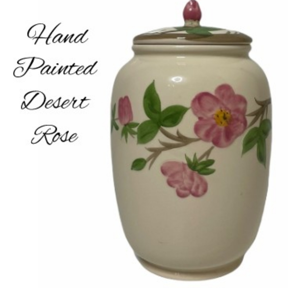 Franciscan Desert Rose Cookie Jar Rare Retired Piece Franciscan Replacements